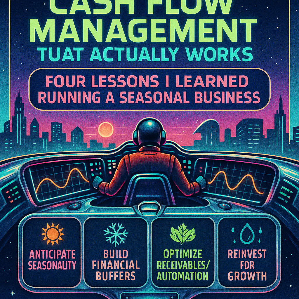 Cash flow management that actually works: four lessons I learned running a seasonal business